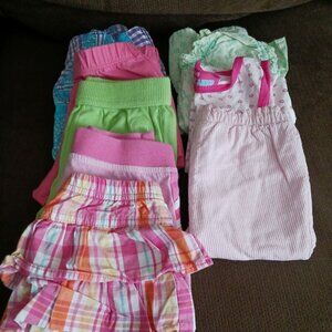 8 Pcs Girl's Summer Clothes Size 6-9 Mo.